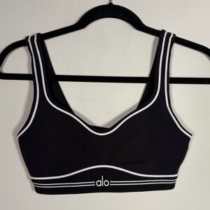 ALO Yoga Black and White Sports Bra